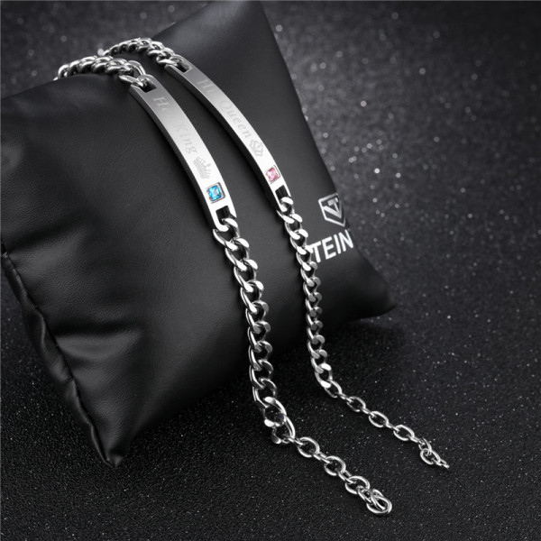 3111 His Queen & Her King Bracelets – Stainless Steel 3111 His Queen & Her King Bracelets – Stainless Steel
